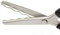 Zickzackschere mit Wellenschliff, Edelstahl, professionelle Zick-Zack-Schnittschere, Stoff-Dekoration, Bastelschere mit Komfortgriff (18 mm)