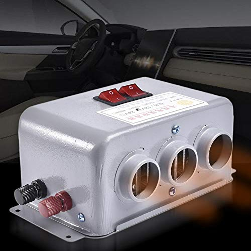 Cracklight Chauffage électrique 12 V - Silencieux - Télécommande avec thermostat LCD - Pour camping-car, bus, remorque, moto, bateau