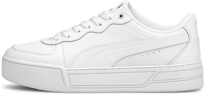 PUMA Skye, Scarpe da Ginnastica Donna, Bianco White White Silver-Gray Violet, 39 EU