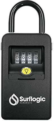 Surflogic Key Lock Led Candado, Adultos Unisex, Light/Black (Negro), Talla Única