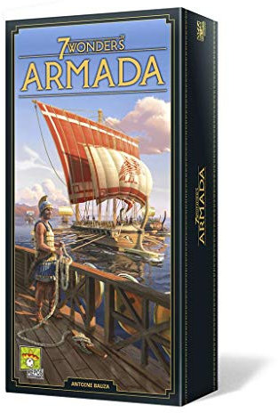 Unbox Now Repos Production 7 Wonders: Armada New Edition, Erweiterung, mehrfach preisgekröntes Zivilisationsspiel, ab 10 Jahren, von 3 bis 7 Spielern, 40 Minuten pro Spiel
