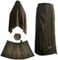 onewind Regenrock für Männer und Frauen Halber Poncho Wasserdicht Ultraleichte Nylon Regenhose Kilt Winddichte Regenbekleidung Liner für Radfahren Reiten Camping Wandern