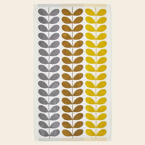 Orla Kiely Trio Stem Dune Towels Bathroom Linen: Bath Towel, 70x125cm