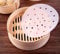 150pcs Air Fryer Liners, 10 inches Bamboo Steamer Liners, Premium Perforated Parchment Steaming Papers, Non-stick Steamer Mat Liner for Air Fryers Baking Cooking Oven