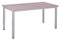 Bürotisch Schreibtisch Besprechungstisch graues Tischgestell quadratische Beine | PC-Tisch Arbeitstisch Konferenztisch Computertisch Homeoffice-Tisch Businesstisch Eiche modern, 120 x 80 x 77,5 cm