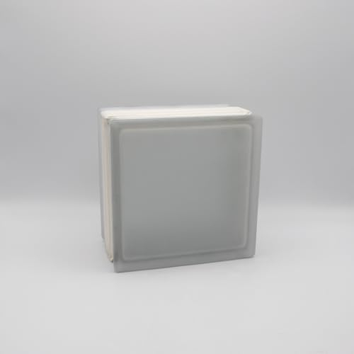 Fuchs Design THERMO BLOCK, 3x brique de verre pleine visibilité blanc, 19x19x12cm, 2 faces satinées, isolation thermique: Ug 1,2