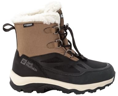 Jack Wolfskin Vojo Shell Xt Texapore Mid K, Stivali da Neve, Marrone e Nero, 38 EU