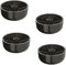 cyclingcolors 4X Pied de Meuble Plastique Noir 45mm 55mm Embout canapé Table Fauteuil Chaise (D = 55mm)
