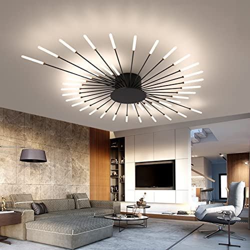 LED Deckenleuchte Modern Feuerwerk Design Deckenlampe Wohnzimmer Ceiling Lamp Schlafzimmer Decken Beleuchtung Flur Wandleuchte Restaurant Kronleuchter Kinderzimmer Nicht Dimmbar Light