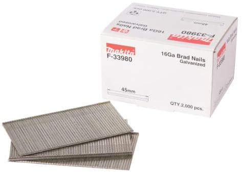 Makita Straight 16 Gauge Finishing Brad Nails 45mm Pack of 2000