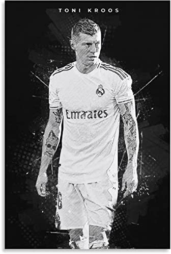 Shenywell Bilder Wohnzimmer Modern Fußballspieler Toni Kroos Poster Heimtextilien Wohnzimmer Wandbild 30x40cm Kein Rahmen
