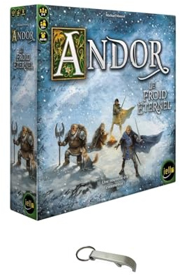 Andor Le Froid Éternnel Französische Version 2 bis 4 Spieler ab 10 Jahren + 1 Aufkleber Blumie