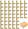 Sixfolo 50 Stück Mini Barrel Scharnier 5mm Unsichtbare Barrel Scharnier Klein Einbohrscharnier Laufscharnier Mini Scharniere für DIY Schmuckschatulle,Geschenk-Box,Miniatur Möbelscharniere(Golden)