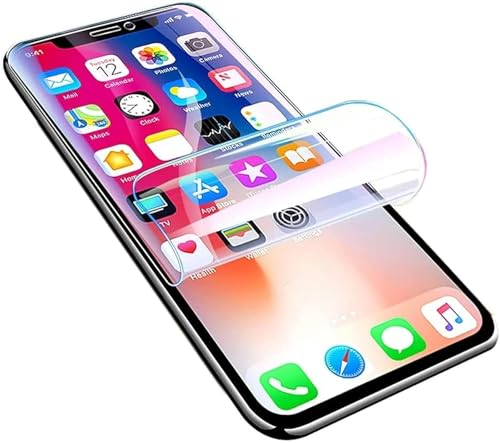 LXEEOLX [2 Piezas Protector de Pantalla para iPhone 11 / iPhone XR, Película de TPU Flexible, Compatible Huellas Dactilares ID [HD Transparente][Antiarañazos][Sin Burbujas]