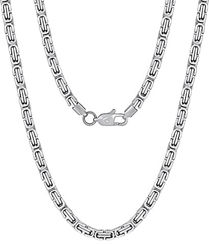 VEXXS Byzantinische Kette (Silbrig-4mm, 45.00)