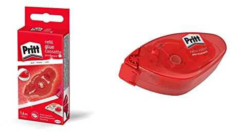 Pritt Kleberoller Refillkassette, permanent, Bandlänge: 16 m, Bandbreite 8.4 mm, 10 Stück & ZRRPH Kleberoller Refill, permanent, Bandlänge: 16 m, Bandbreite: 8.4 mm, 5 Stück