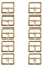 TAIYOU 10pcs Golden Roller Schnallen Gürtelschnallen Metall Rollschnallen Dornschnallen Hardware Dornschnallen für Taschen Leder Gürtel DIY Zubehör Schuh - 20 mm