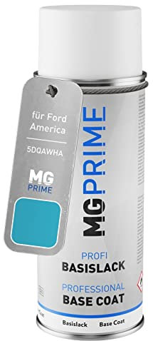 MG PRIME Peinture voiture Bombe aérosol pour Ford America 5DQAWHA Gulf Blue de base de 400ml
