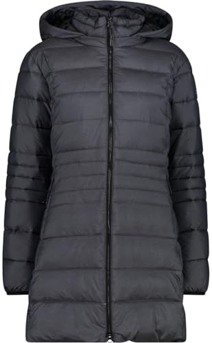 CMP Woman Parka Snaps Hood Ripstop Melange 33K1716M Größe 42 graffite melange