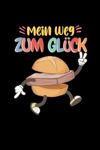Mein Weg zum Glück Leberkäse Fleischkäse Brötchen Notizbuch