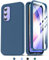 LeYi Handyhülle für Samsung Galaxy A54 5G Hülle Rundumschutz, Doppelseitige Schutzhülle mit Eingebautem Displayschutz, Militärischer Kratzfeste TPU Bumper Outdoor Doppel A 54 Case Cover Blau