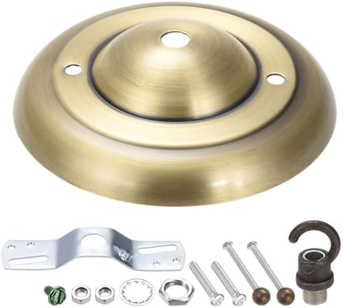 XYWHPGV Decken-Baldachin-Licht-Kit Pendelleuchte mit Schleife 120mm 4,72 Zoll Antik Messing(813a1 08b16 68c95 29a25 aab21 3abdb