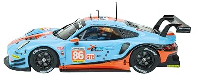 Carrera - 20032019 - Carrera Digital 132 | Porsche 911 RSR Gulf Racing, Mike Wainwright, No.86 | Auto für Rennbahn | Rennbahnen & lizensierte Slotcars | bis zu 6 Spieler