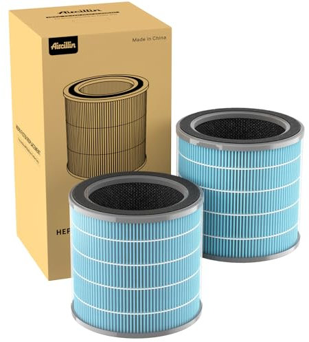 Aircillin Air Purifier AP070A/AP070B Replacement Filters, High-efficiency HEPA Filter(2 Pack）