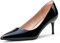Zhabtuc Damen Pumps mit Spitzem Zehen - 6cm Absatz, Bequeme Büroschuhe, Unverzichtbare Abendschuhe, Schwarzes Lackleder, 40 EU