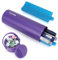 YOUSHARES 1-5 Plumas Nevera Medicamentos Portatil - 48H Nevera Insulina Viaje con Bolsa de Hielo Aprobada por la TSA, Estuche Plumas Insulina Isotermica para Viajes Largos y Diarios (Morado)