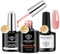 Modelones Rose Nude Pink Builder Gel with Nail Primer& Nail Dehydrator Set, Professional Nail Superior Bonding Primer Gel Builder for Nails, Hard Gel Strengthener Extension Builder Gel in a Bottle