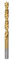 HARFINGTON Brad Point Drill Bit 6.5mm(1/4) Dia Straight Round Shank Drill Metric Brad Point Spiral Twist Drill Bits for Carpenter Woodworking Plastic Rubber, Golden