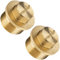 Poppstar 2x Tappo maschio in ottone 3/8 pollici filetto esterno (BSP G 3/8 (16,7 mm), fino a 50 bar, 12 mm esagonale)