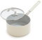 GreenPan x Bobby Flay 2.5QT Nonstick Saucepan with Glass Lid, PFAS-Free Diamond Ceramic, Induction Suitable, Stay-Cool Silicone Handle, Easy Clean Dishwasher & Oven Safe, Chef Pan, Cream
