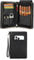 Hiram Zigarren-Reisetasche, echtes Leder, Zigarren-Humidor für 5 Zigarren, tragbare Zigarren-Box mit Zigarrenschneider-Feuerzeugfach, multifunktionale Humidor-Tasche mit Kartenschlitz, Handyfach