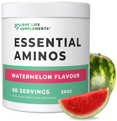 Essential Amino Acids EAA & BCAA Powder, Watermelon, 60 Servings