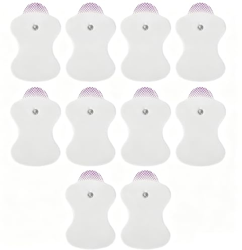 Elektroden-Pads 10er Set Elektroden-Nachkaufset, Pads mit 3.5mm Druckknopfverbindung, Gerät Elektroden Druckknopf Wiederverwendbare Elektroden-Pads mit Nicht reizendem Design