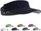 LUKIUP Visière Sport sans Toit, Bandeau Absorbant Séchage Rapide, Ultraléger pour Tennis/Golf/Running, Casquette à Visière Unisexe avec Protection Solaire(Noir)