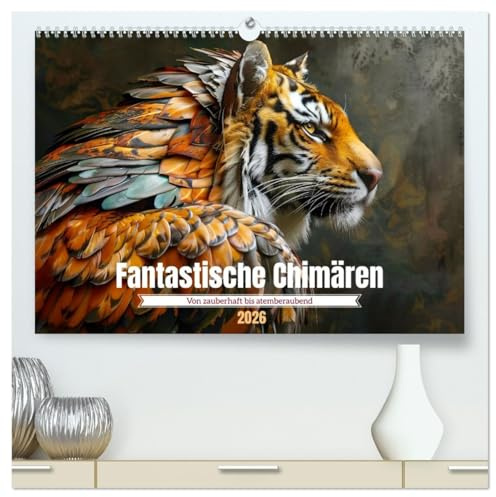 Fantastische Chimären - von zauberhaft bis atemberaubend (hochwertiger Premium Wandkalender 2026 DIN A2 quer), Kunstdruck in Hochglanz: Magisch und legendär (CALVENDO Tiere)