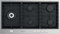 Gurari TY905VPGC - Placa de cocina (90 cm, acero inoxidable- Negro esmaltado, 4,0 kW WOK, 5 quemadores de gas, gas natural, FL.Gas