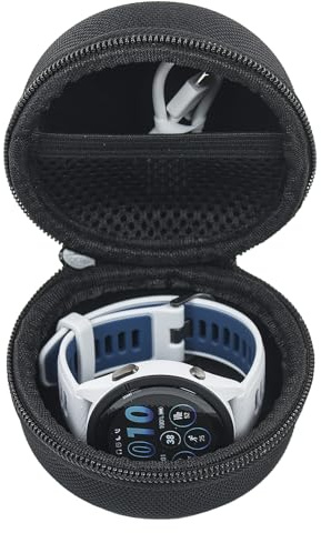 YIIWAY Hard Travel Case Compatible with Polar Vantage V3 / Vantage M3 / Pacer/Pacer Pro/Ignite 3 / Ignite 2 / Grit X2 / Grit X Pro / H10 / H9 Smartwatch, Case Only - Black YC83010