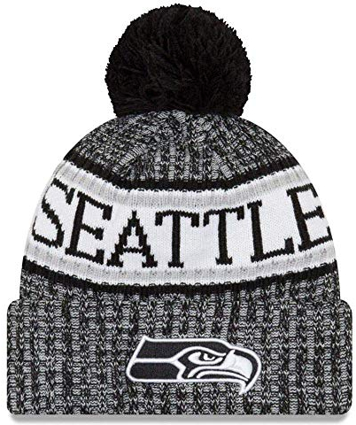 New Era NFL Sideline 2018 Bobble Mütze Seattle Seahawks