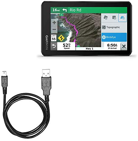 BoxWave Cable Compatible with Garmin zumo XT - DirectSync Cable, Durable Charge and Sync