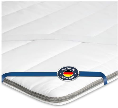 BMM Topper 140x200 cm Klassik Basic Härtegrad H2 weich/Kaltschaum-Topper/Öko-Tex Zertifiziert/ergonomische Matratzenauflage/Höhe 4 cm/Topper produziert in Deutschland