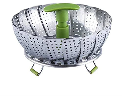 Royal Cuisine Steamer for Cooking Stainless Steel Retractable and Adjustable, Vegetable Steamer Baskets Fits Various Sizes of Instant pots, Saucepan, woks, Pressure Cooker
