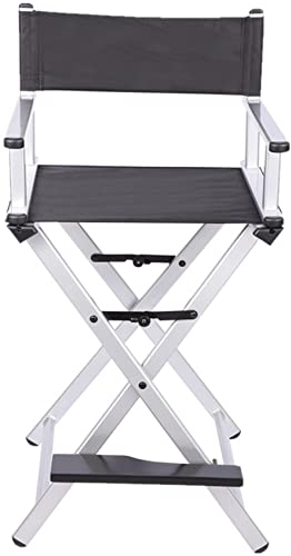 FGHDFH Professionelle Make-Up Artist Stuhl Faltbar Aluminium Regisseure Stuhl Makeup Chair Für Kunden Mit Fußstütze Outdoor Camping Stuhl Heavy Duty 300 Lbs, Für Studio Schauspieler Personal,B