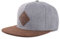 Blackskies® Port Macquarie Snapback Cap | Unisex Premium Baseball Cappy Flach Kappe Basecap Schirm Mütze - Grau-Braun