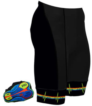 PRIOKNIKO Maillot Cyclisme Kits Shorts De Cyclisme Hommes Antichoc Été Vélo De Route Collants Anti-UV VTT Vélo Court,C,XXS