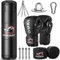 Prorobust Sac de Frappe Oxford, 120 cm Lourd pour Adultes avec Gants de 12 oz pour MMA, Kickboxing, karaté, entraînement à Domicile (Non rempli), Noir, 120 cm