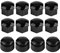 17 Mm Schwarz Glönzende Radmutternkappen, 20 Stück 17 Mm Muttern Auto Rad Auto Nabenschraube Schutz Diebstahlschutz Abdeckkappe Schwarz (Schwarz)